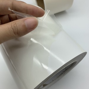 Manipulering avslöjande Transparent Ultra förstörbara Vinyl Rolls, Säkerhet Transparent Destruktiva Vinyl etikettmaterial
