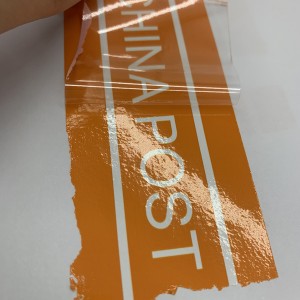Custom Orange CHINA POST Transfer Void Tape For Box Package