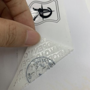 Custom Logo Non Transfer White Void Tape