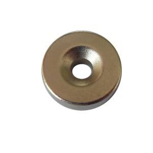 Round permanent neodymium magnet with screw hole