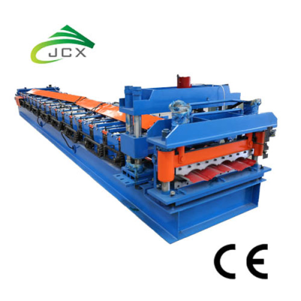 Step tile roof panel roll forming machine