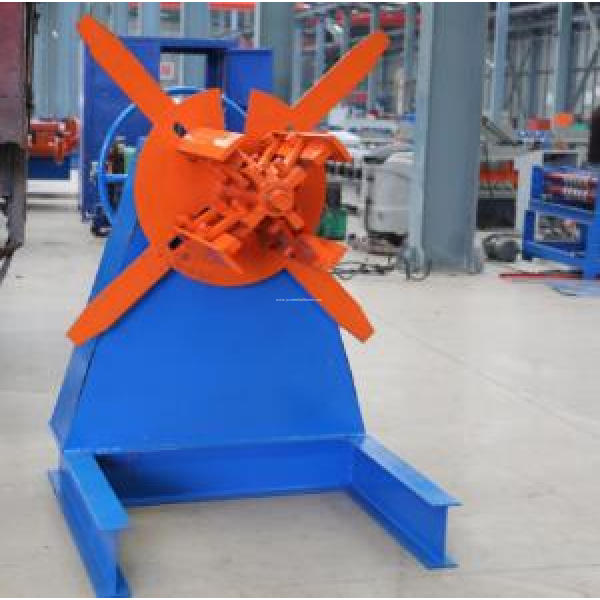Coil hydraulic steel decoiler 5tons with loading car