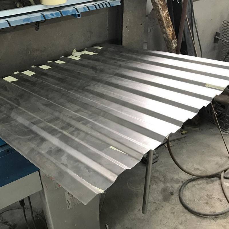 Corrugated Metal Sheets Bent - Large