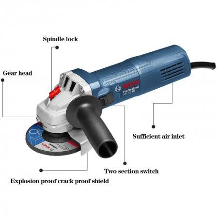 Angle grinder, cutting, grooving, polishing, electric hand-held angle grinder, multifunctional universal tool