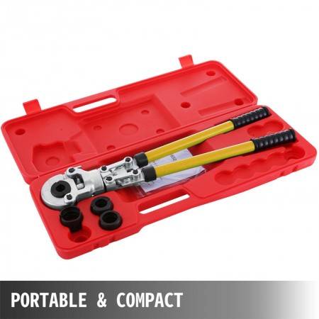 16-32mm Hydraulic PEX Pipe Crimping Pliers with TH Contour Hand Press Plier Tool Kit with Calibrators and Bending Springs