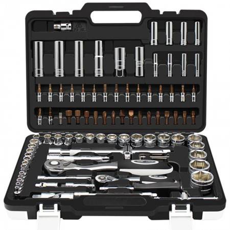10-150 Pcs/Set Multifunctionl Ratchet Wrench Set Professional Mechanic Repair Tools Combination Kit with Carry Case for Auto Repair