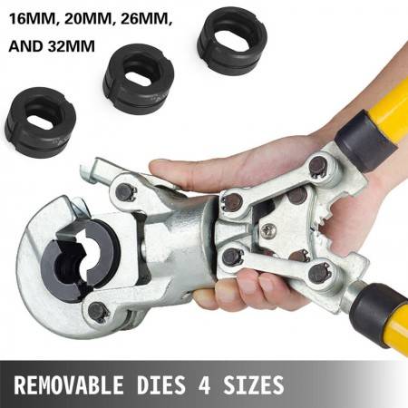 Hydraulic Pex Pipe Tube TH Mold 16 20 26 32 Crimping Tool CW-1632 Floor Heating Pipe Plumbing Pipe Pressure Pipe Clamp 10T