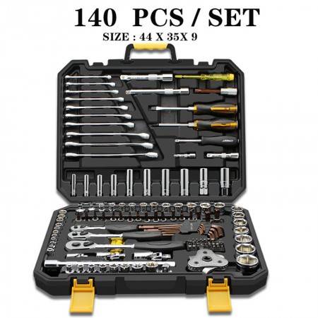 10-150 Pcs/Set Multifunctionl Ratchet Wrench Set Professional Mechanic Repair Tools Combination Kit with Carry Case for Auto Repair