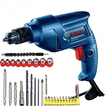 GBM340 Classical Power Hand Drill DIY Electric 220V Power Driver Drill Bits Tool for Woodworking Steel Hole Drill