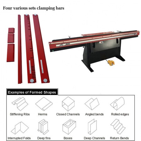 Beam Includes Finger Box & Pan Tooling On Automated Rotating Wing Bending Beam Sheet Metal Folder Magnetic Sheet Metal Brake 4′ 16 Gauge