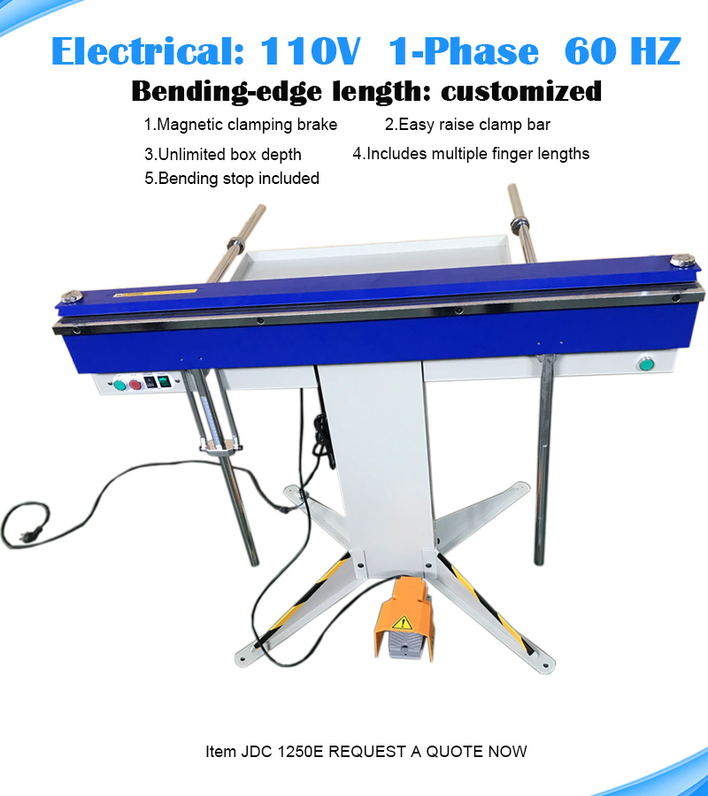 Special Design for Conduit Bending -
 Customized electrical 110v/220v electromagnetic sheet metal folder – JINDONGCHENG