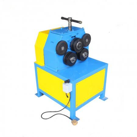 Electric angle steel crimping flat iron channel steel rolling pipe bending machine