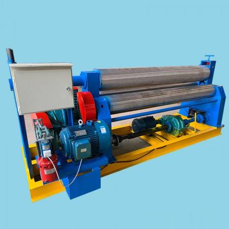 Fully automatic plate rolling machine electric positive three roll plate rolling press drum machine