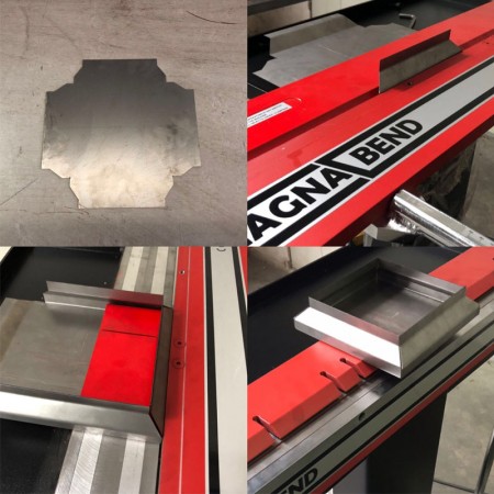 Beam Includes Finger Box & Pan Tooling On Automated Rotating Wing Bending Beam Sheet Metal Folder Magnetic Sheet Metal Brake 4′ 16 Gauge