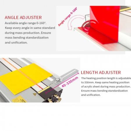 Acrylic Bending Machinery 700mm/1300mm Upgraded Acrylic Lightbox Plastic PVC/PC/ABS/PP Heater Bending Machine