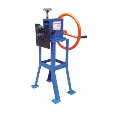 Electric reel machine for beading round pipe