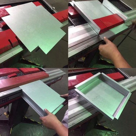 New Manual bending machine 1.6mm aluminum plate sheet hand folding machinery