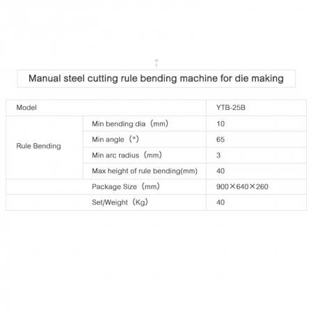 Die Making Manual Cutting Rule Bender Machine Bending Machine