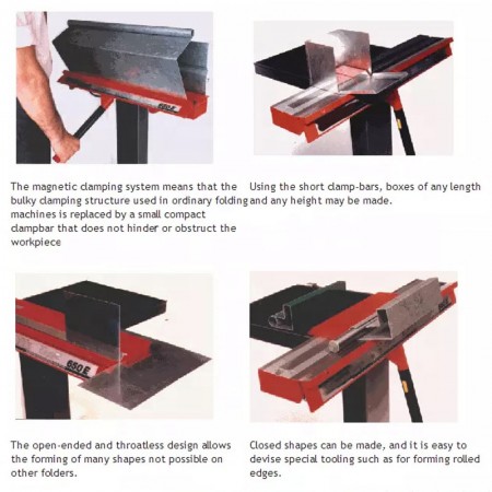 Pneuamtic Electromagnetic Bending Machine Magnetic Sheet Metal Brakes Sheet Metal Box and Pan Brake Pan and Box Folding Machine
