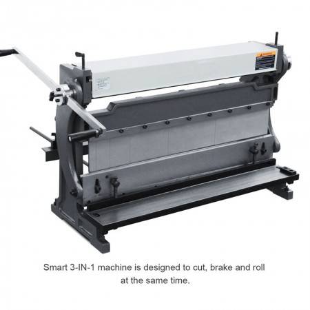 3-in-1/610 Hand Combination Shear Bend Slip Roll 3 in 1 Machine for Metal Sheet