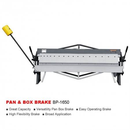 Industrial 50-Inch Sheet Metal Pan and Box Brake, 16 Gauge Mild Steel Capacity