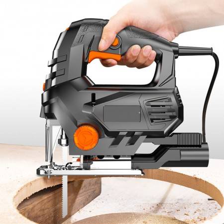 Laser electric jigsaw woodworking saw 6-level speed chainsaw household multi-function wood cutting machine with saw blade