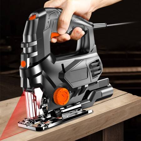 Jigsaw Power Tool Machine Electric Saw With Laser Guide Jig Saw For Metal Wood Steel Cutter Blades For Woodworking
