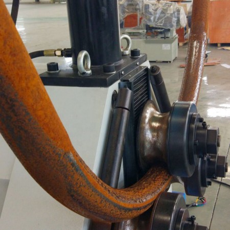 Hydraulic metal strip tube pipe profile bending machine 3 roller 360 degree rolling aluminum profile roll bending machine