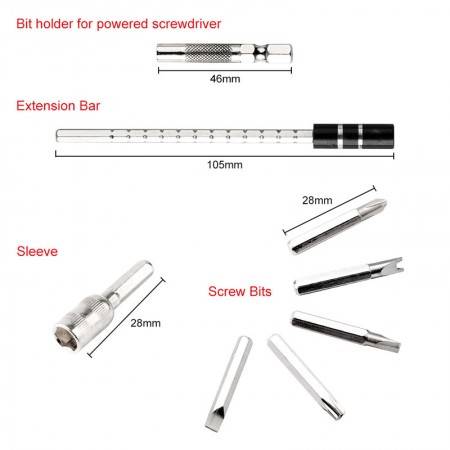 25 in 1 Precision Screwdriver Set Multi-function Chrome Vanadium Steel Screwdriver Hand Tools Set
