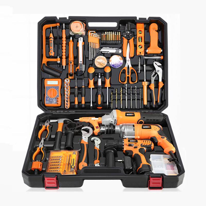 Good quality Metal Roofing Forming Machine -
 Household tools package Hardware set Electric drill home electrician maintenance Multi-functional portable hardware tool 1pc – JINDONGCHENG