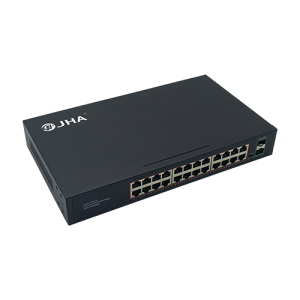 24 Ports 10/100/1000M PoE Port+2 Gigabit SFP Fiber Port | Smart PoE Switch JHA-P420024BTH