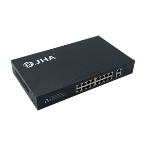 16 Ports 10/100M PoE+2 Uplink Gigabit Ethernet Port | Smart PoE Switch JHA-P302016CBMH