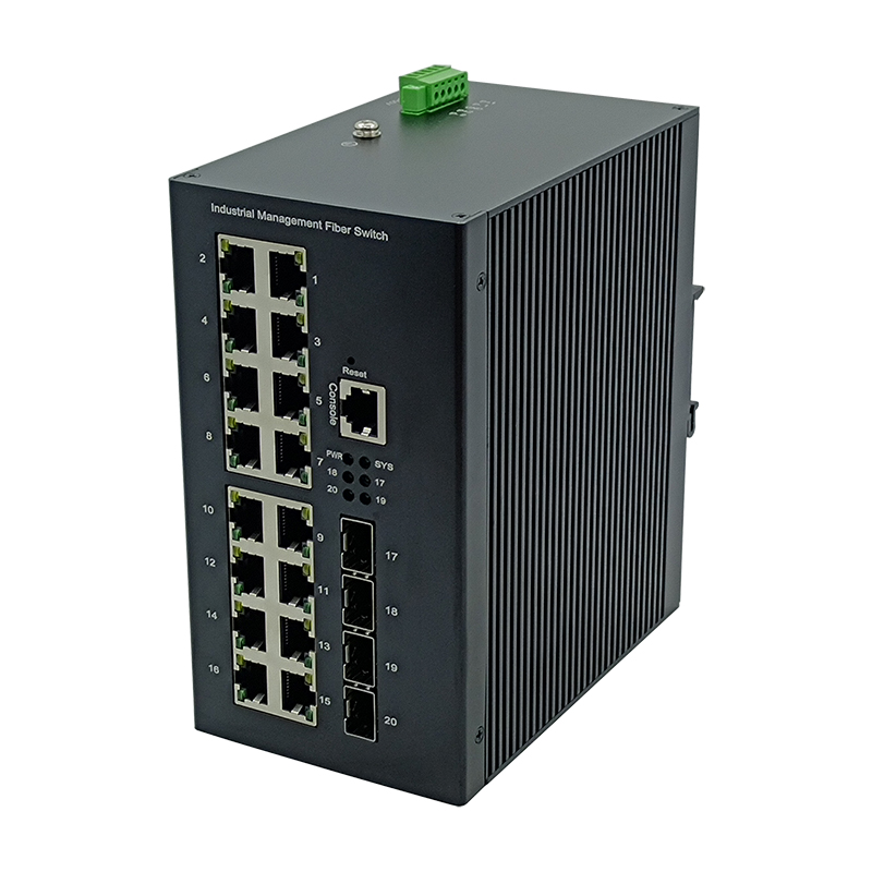 New Arrival Management 16 Port 10G Industrial Ethernet Switch with 4 Fiber Port