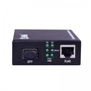 10/100/1000TX – 1000X SFP Slot | Fiber Media Converter  JHA-GS11