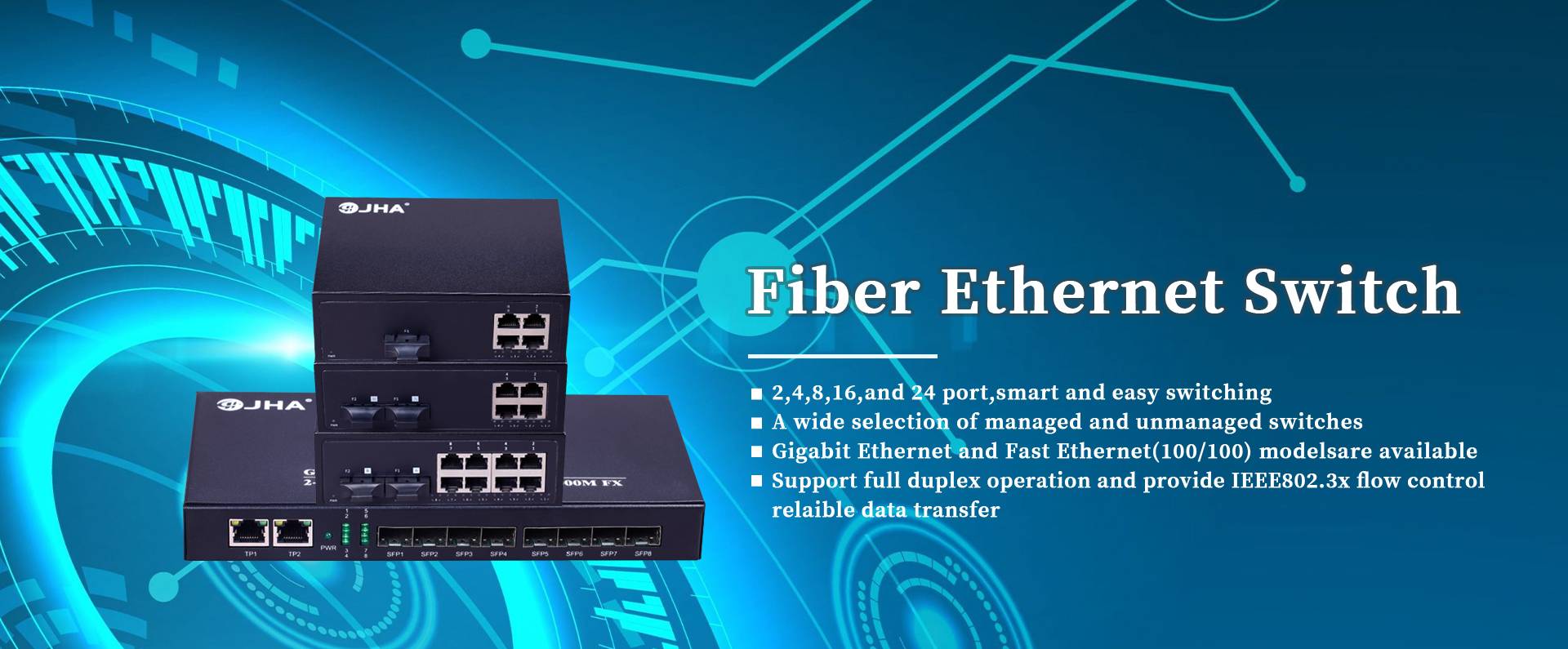 Přepínač Fiber Ethernet
