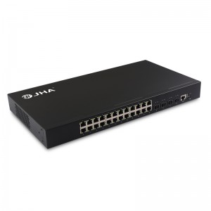 4*10G SFP+ Slot+24*10/100/1000M Ethernet Port  | Managed Fiber Ethernet Switch JHA-MWS0424