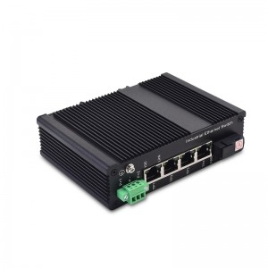 4 10/100TX and 1 100FX | Unmanaged Industrial Ethernet Switch JHA-IF14H