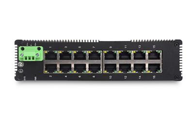 16 10/100 / 1000TX |  Switch Ethernet industrial não gerenciado JHA-IG016H