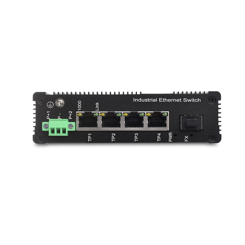 4 10/100/1000TX and 1 1000X SFP Slot | Unmanaged Industrial Ethernet Switch JHA-IGS14H Featured Image