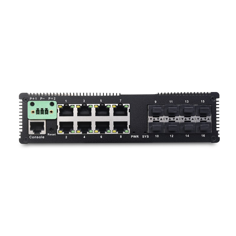 8 10/100/1000TX And 8 1000X SFP Slot | Managed Industrial Ethernet Switch JHA-MIGS808H Featured Image