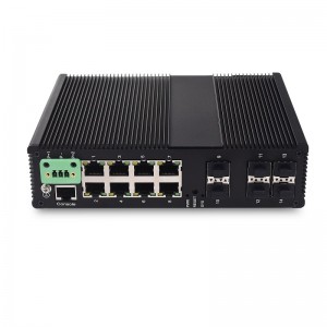 2 10G SFP+ Slot and 4 1000X SFP Slot and 8 10/100/1000TX | Managed Industrial Ethernet Switch JHA-MIW2GS48H