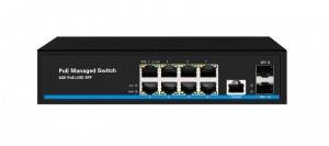 8 10/100/1000TX PoE/PoE+ and 2 1000X SFP Slot | Managed PoE Switch JHA-MPGS28