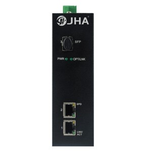 Wholesale China Fiber Port Industrial Switch Suppliers Factories - 2 10/100/1000TX and 1 1000X SFP Slot | Industrial Media Converter JHA-IGS12 – JHA