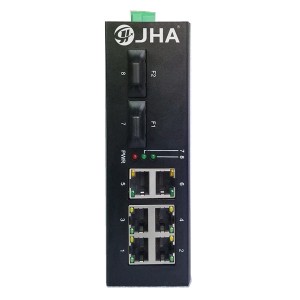 Excellent quality 8+4 Port Industrial Switch - 6 10/100TX and 2 100FX | Unmanaged Industrial Ethernet Switch JHA-IF26 – JHA