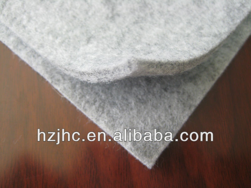 Wholesale soft polyester nonwoven needle felt fabrics 6mm thickness