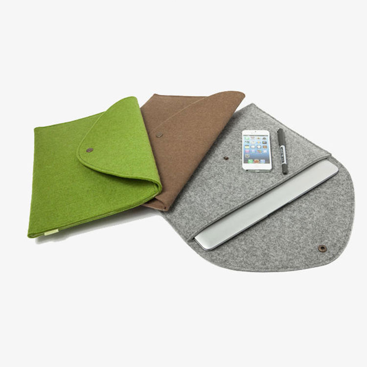 Tamaños personalizados fashional bolsa de portátil sintió caja de la manga del ordenador portátil para Tablet