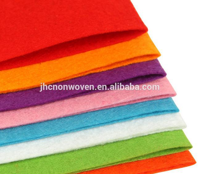 Colorful pp / pet polyester needle punch nonwoven craft felt liner paper