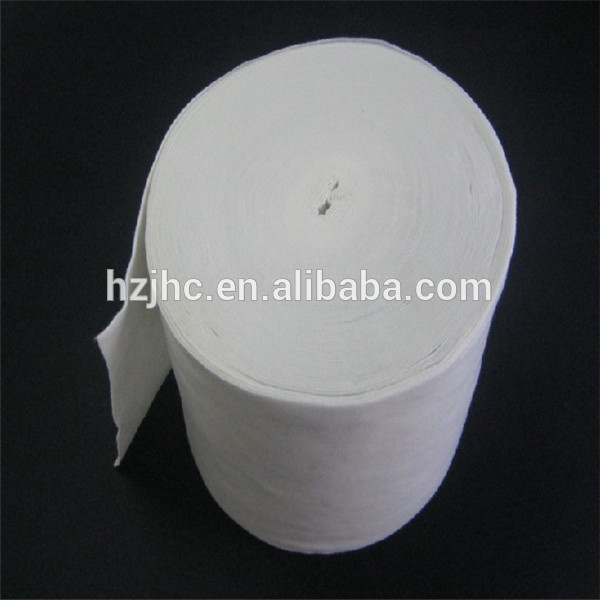 Cheap white 100% recycled polyester needle punched nonwoven felt fabric rolls