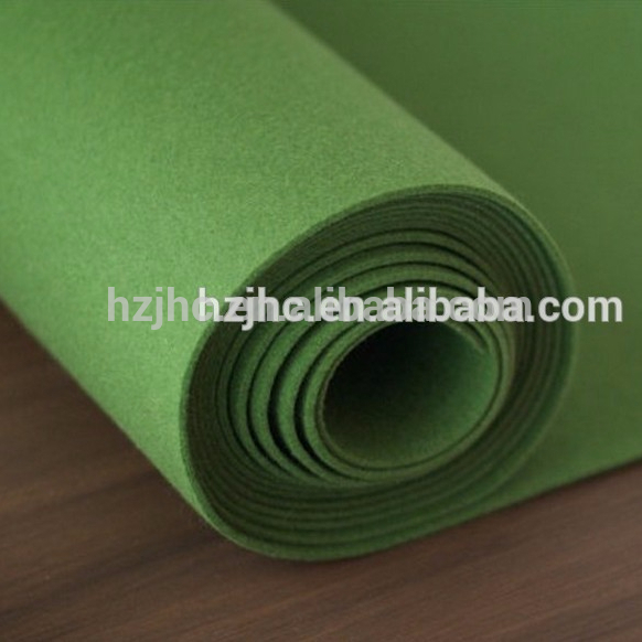 Nonwoven plain polyester silk wool blend carpet