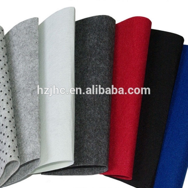 High quality needle punched polyester anti-slip non woven carpet fabric